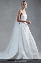 Women's Oscar De La Renta Harper Silk Corded Lace Ballgown