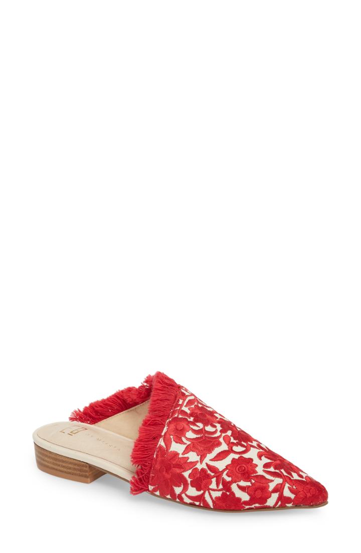 Women's E8 By Miista Leroy Asymmetrical Flat Mule .5us / 40eu - Red