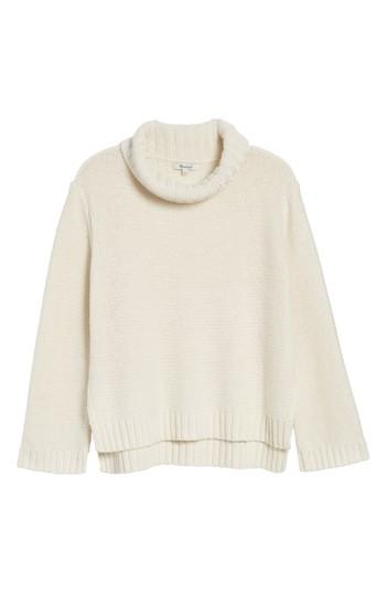Women's Madewell Flecked Turtleneck Sweater - White