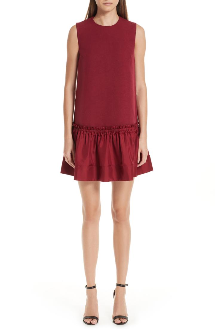 Women's Roksanda Tanaga Drop Waist Silk Blend Dress Us / 8 Uk - Red