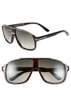 Women's Tom Ford 'eliot' 60mm Sunglasses - Shiny Dark Havana Temples