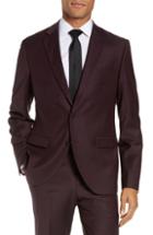 Men's Calibrate Extra Trim Fit Suit Jacket S - Burgundy