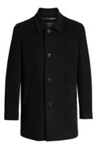 Men's Cole Haan Italian Wool Blend Overcoat, Size - Black