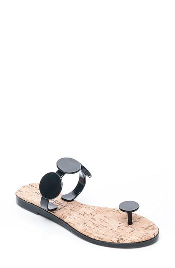 Women's Bernardo Footwear New Moon Flip Flop M - Black