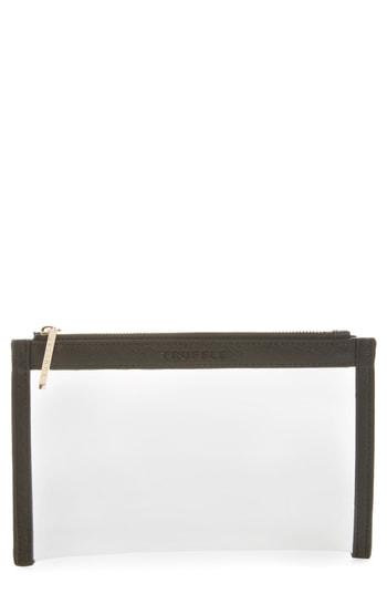 Truffle Mini Clarity See Through Clutch - Black