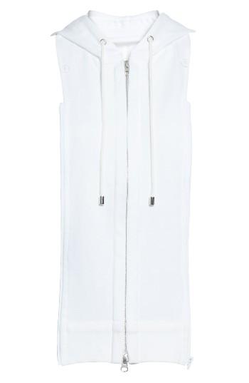 Women's Veronica Beard Hoodie Dickey, Size - White