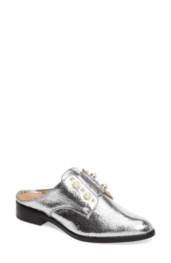 Women's Schutz Jaine Imitation Pearl Embellished Mule .5 M - White