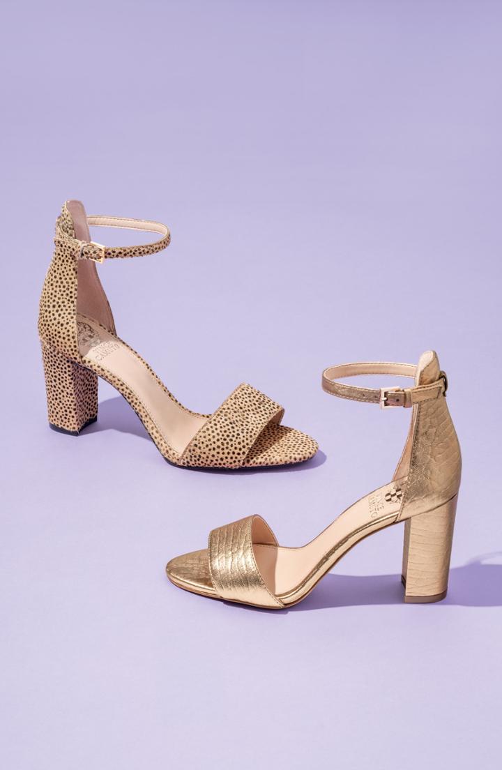 Women's Vince Camuto Corlina Genuine Calf Hair Ankle Strap Sandal