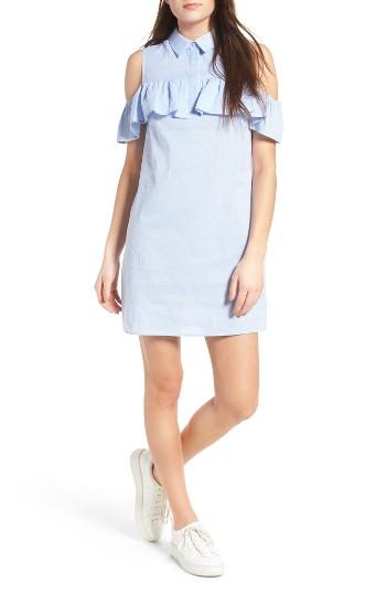Women's Soprano Cold Shoulder Shirtdress
