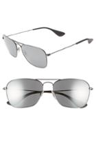 Men's Ray-ban Navigator 58mm Squared Sunglasses - Matte Black