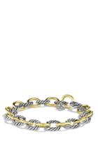 Women's David Yurman 'oval' Link Bracelet With Gold