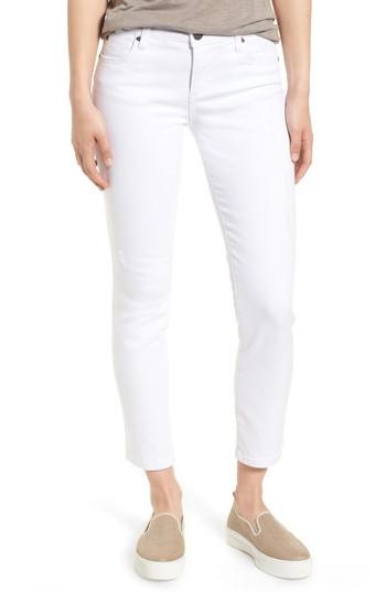 Women's Kut From The Kloth Catherine Straight Leg Ankle Jeans - White