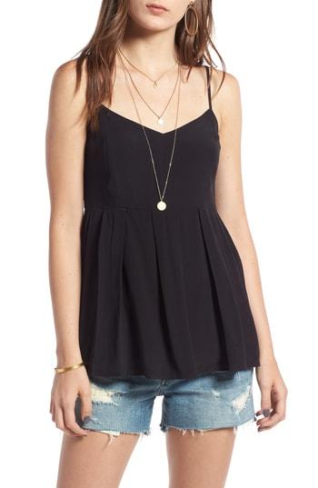 Women's Treasure & Bond Peplum Tank, Size - Black