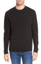 Men's James Perse Shadow Stripe Raglan Pullover (s) - Grey
