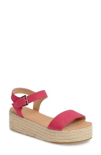 Women's Topshop Dream Platform Espadrille Sandal .5us / 35eu - Black