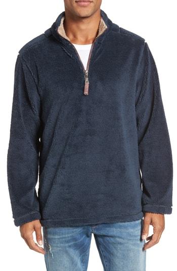 Men's True Grit Quarter Zip Pullover - Blue