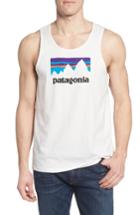 Men's Patagonia Shop Sticker Fit Tank, Size Large - White