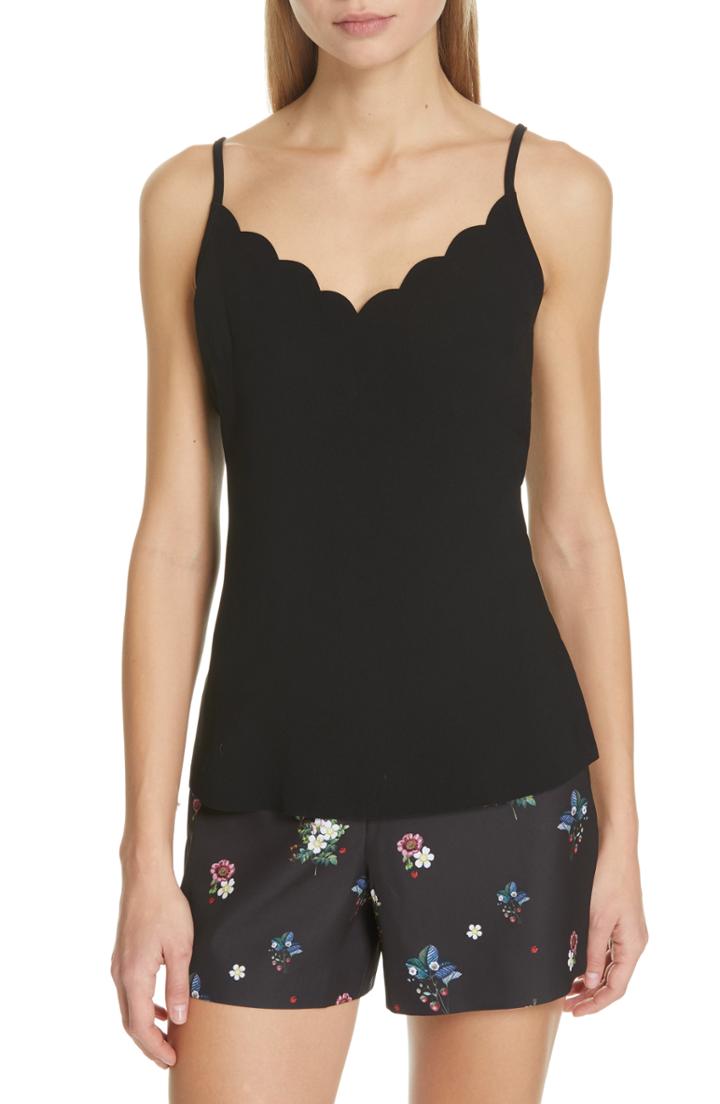 Women's Ted Baker London Siina Scallop Camisole - Black