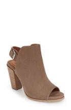 Women's Gentle Souls 'shiloh' Block Heel Slingback Sandal M - Brown