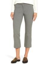 Petite Women's Halogen Kick Flare Knit Ankle Pants P - Grey