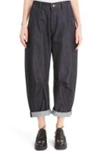 Women's Y's By Yohji Yamamoto U-wide Gusset Crop Jeans