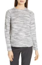 Women's Eileen Fisher Merino Wool & Silk Sweater, Size - Grey