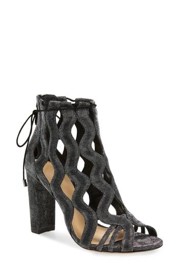 Women's Alexandre Birman New Loreta Cage Sandal .5 M - Metallic