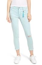 Women's Tinsel Distressed Roll Cuff Skinny Jeans - Blue