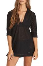 Women's Billabong Love Lost Hooded Cover-up - Black