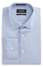 Men's Nordstrom Men's Shop Classic Fit Check Dress Shirt .5 32 - Blue