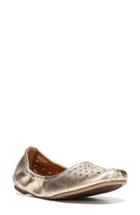 Women's Sarto By Franco Sarto Brewer Perforated Ballet Flat M - Metallic
