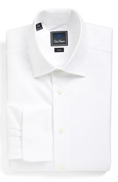Men's David Donahue Trim Fit Solid Dress Shirt