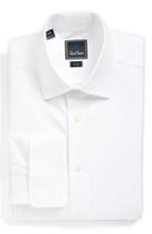 Men's David Donahue Trim Fit Solid Dress Shirt