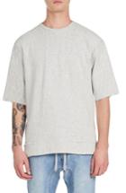 Men's Zanerobe Rugger Oversize Half Sleeve Sweatshirt, Size - Beige