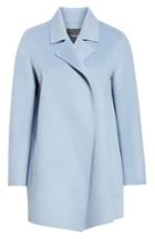 Women's Theory Clairene New Divide Wool & Cashmere Coat, Size - Blue