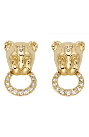 Women's Temple St. Clair Lion Cub Diamond Stud Earrings