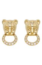 Women's Temple St. Clair Lion Cub Diamond Stud Earrings