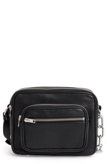 Alexander Wang Washed Leather Crossbody Bag - Black