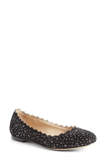 Women's Chloe Lauren Scalloped Ballerina Flat