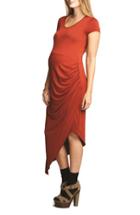 Women's The Urban Ma Draped Maternity Dress - Orange