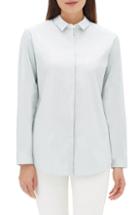 Women's Lafayette 148 New York Sabira Stripe Blouse - Green