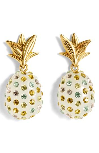 Women's J.crew Sparkle Pineapple Drop Earrings