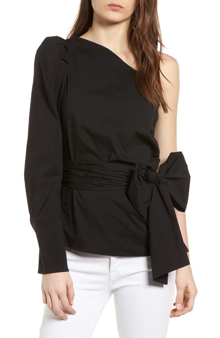 Women's Bishop + Young Belted One-shoulder Blouse