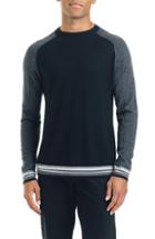 Men's Good Man Brand Mix Modern Slim Fit Wool Sweater, Size - Black