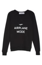 Women's The Laundry Room Airplane Mode Cozy Lounge Sweatshirt - Black