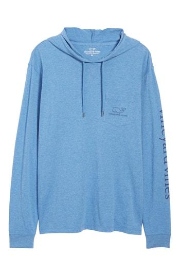 Men's Vineyard Vines Pocket Pullover Hoodie - Blue