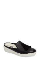 Women's Fitflop(tm) Superskate Tasseled Loafer Mule .5 M - Black