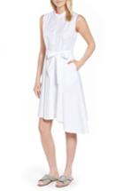 Women's Nordstrom Signature Asymmetrical Shirtdress - White