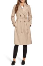 Women's Via Spiga Double Breasted Trench Coat - Beige