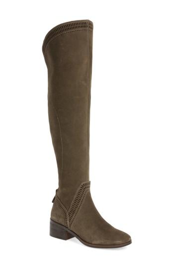 Women's Vince Camuto Karinda Over The Knee Boot .5 Regular Calf M - Grey
